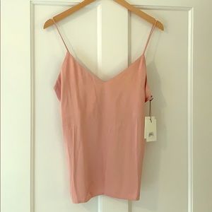 Silk Something Navy camisole, pink size XS